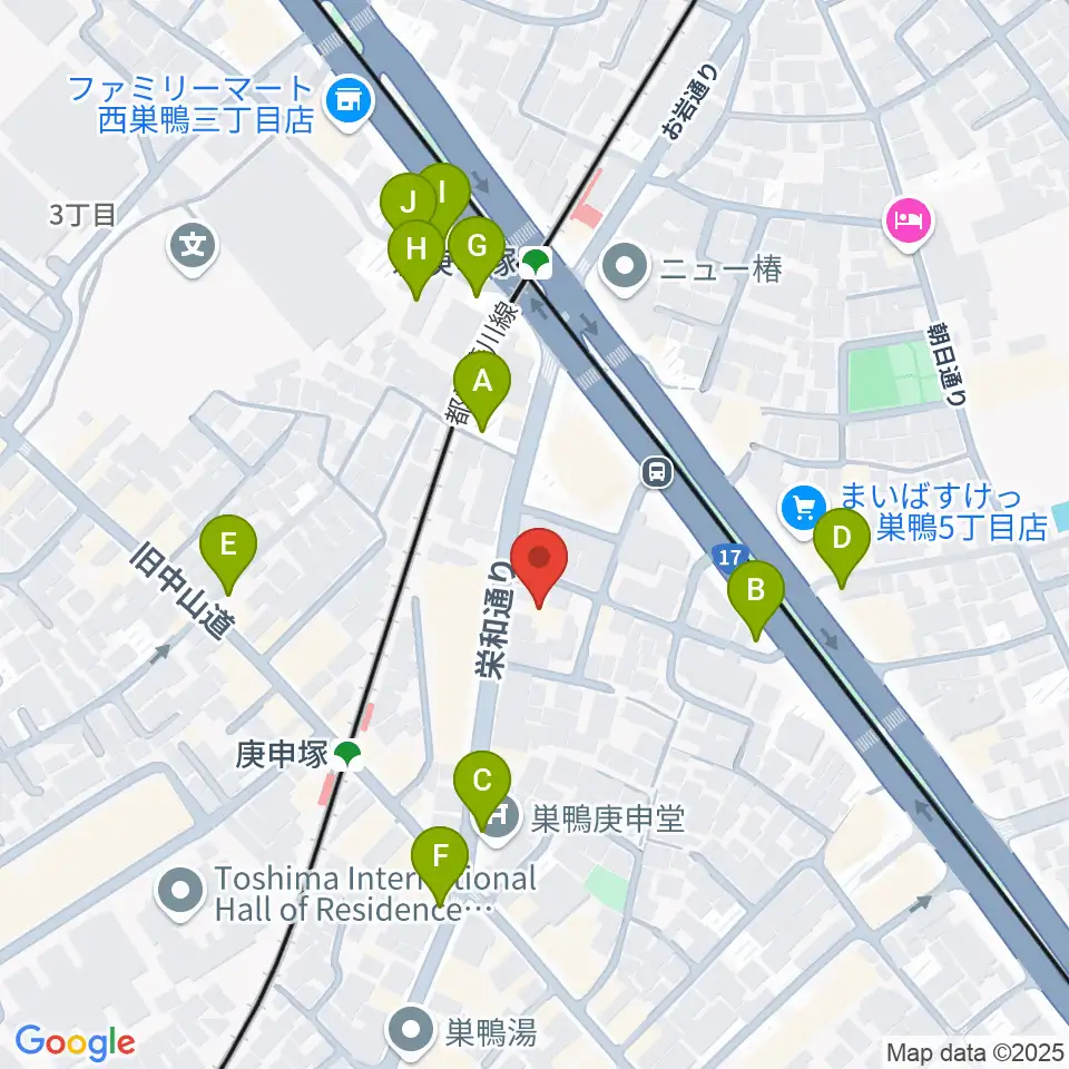 スタジオフォー周辺の駐車場・コインパーキング一覧地図
