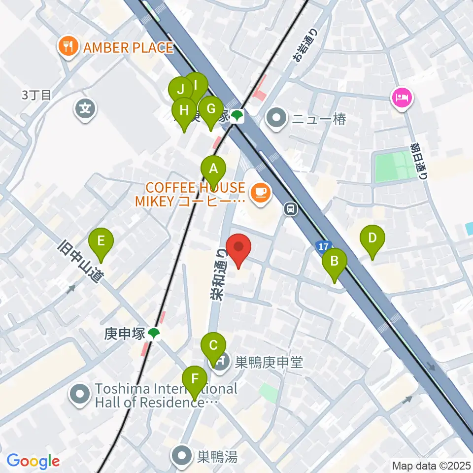 スタジオフォー周辺の駐車場・コインパーキング一覧地図