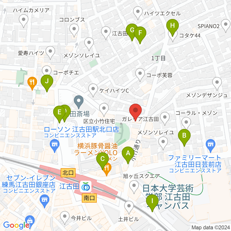 スタジオマザーハウス江古田店周辺の駐車場・コインパーキング一覧地図