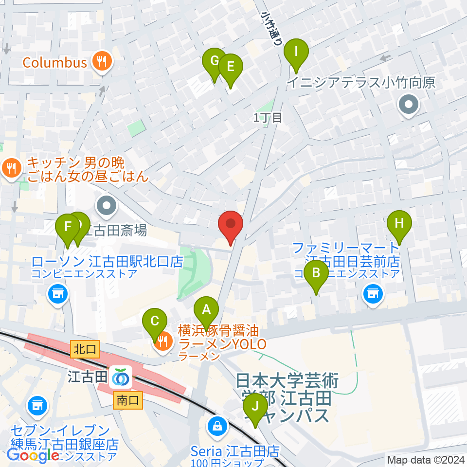 スタジオマザーハウス江古田店周辺の駐車場・コインパーキング一覧地図