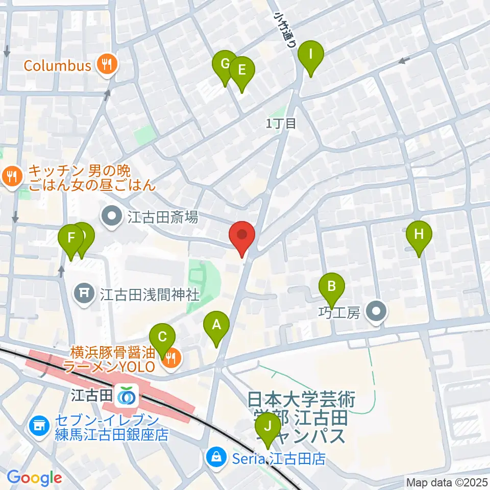 スタジオマザーハウス江古田店周辺の駐車場・コインパーキング一覧地図