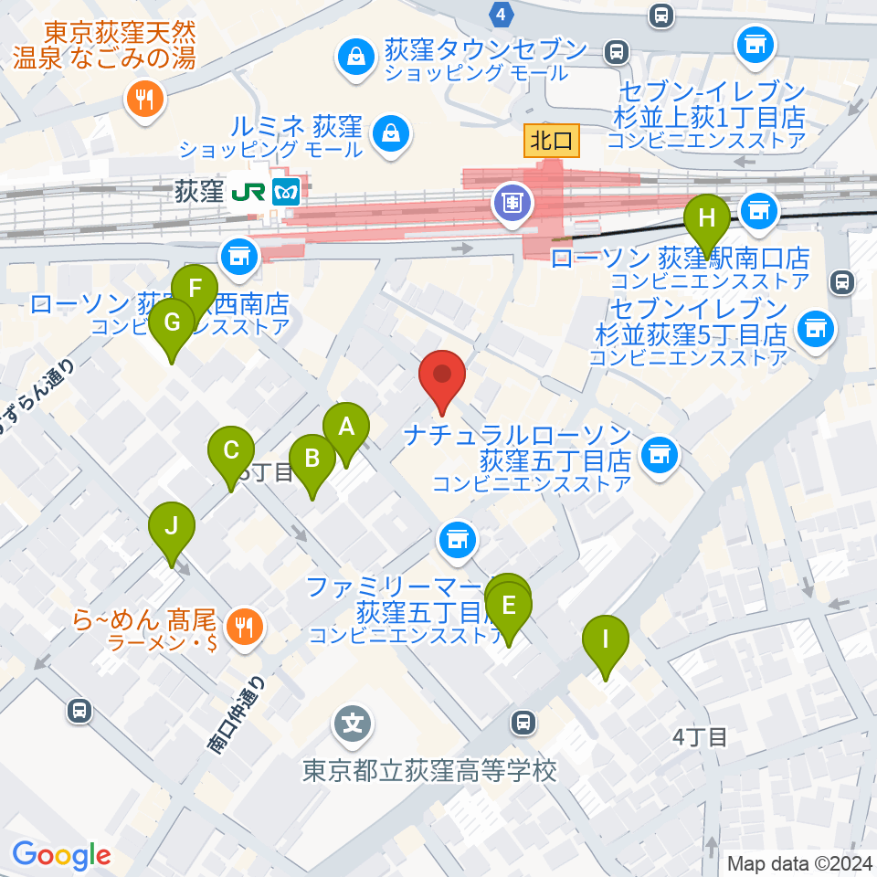 クレモニア・スタジオ周辺の駐車場・コインパーキング一覧地図