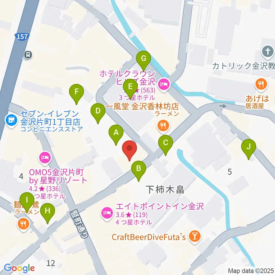 BIGBOSS金沢周辺の駐車場・コインパーキング一覧地図