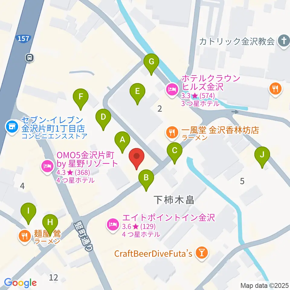 BIGBOSS金沢周辺の駐車場・コインパーキング一覧地図