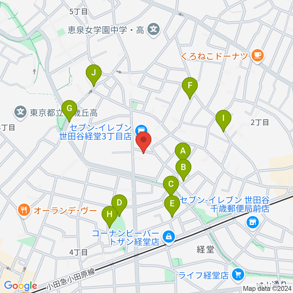 カルラホール周辺の駐車場・コインパーキング一覧地図