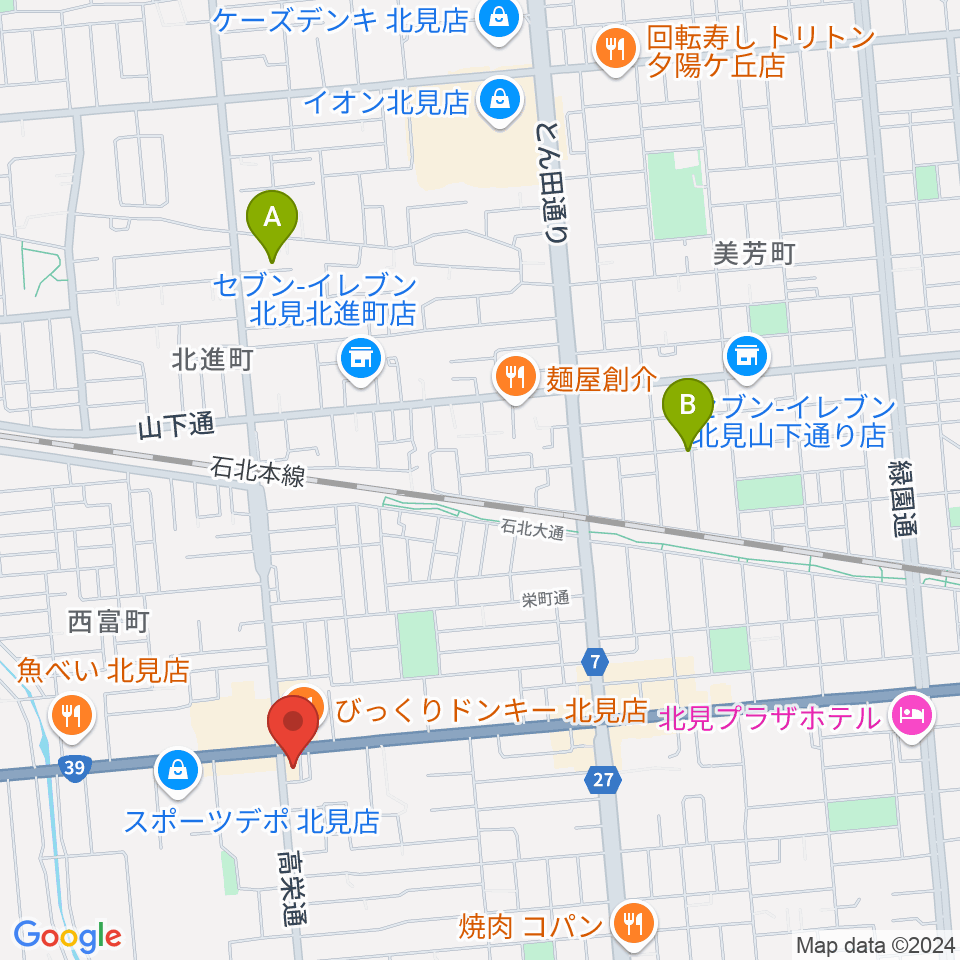 タケダ楽器周辺の駐車場・コインパーキング一覧地図