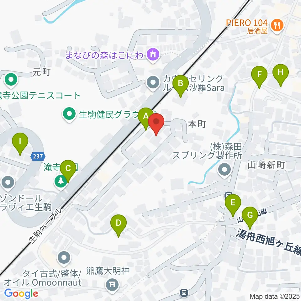 FIVE PENNIES周辺の駐車場・コインパーキング一覧地図