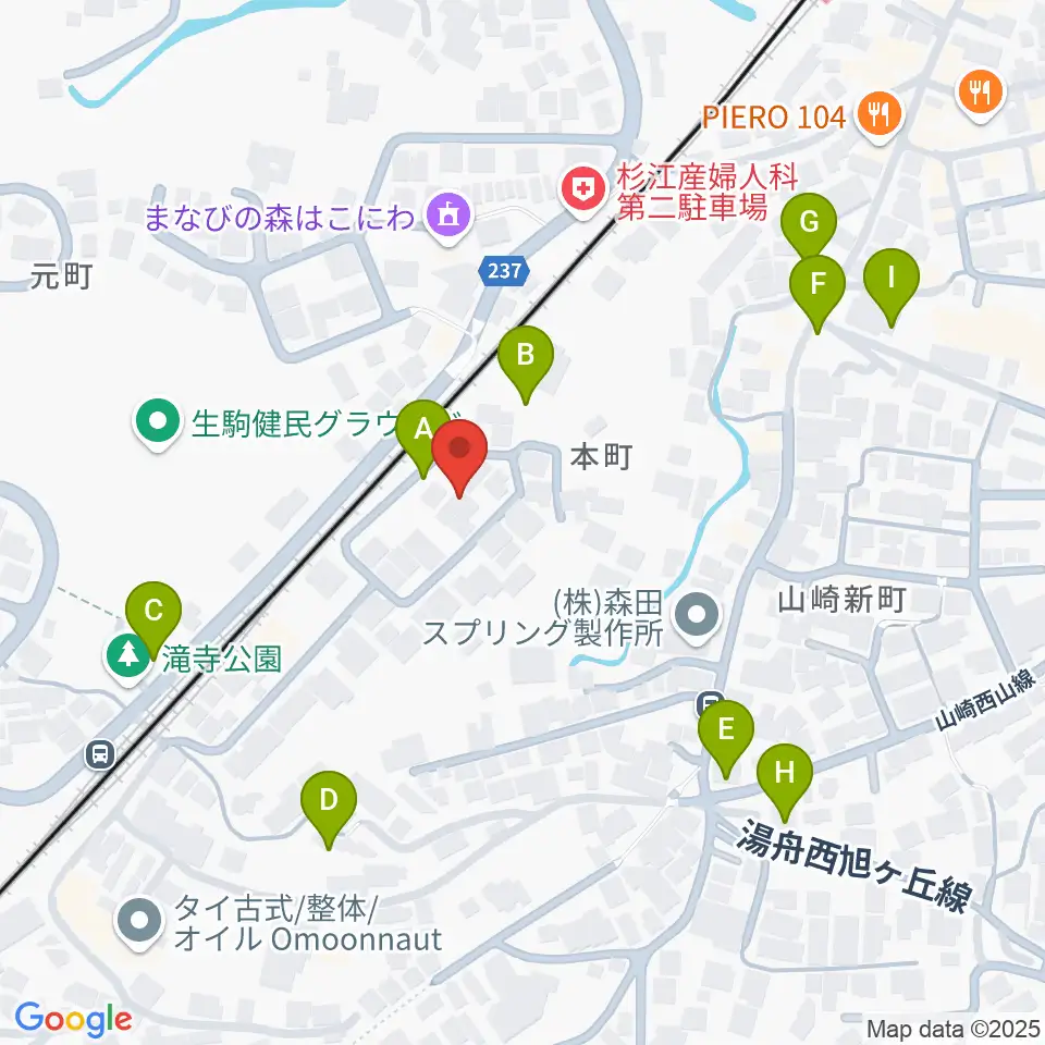 FIVE PENNIES周辺の駐車場・コインパーキング一覧地図