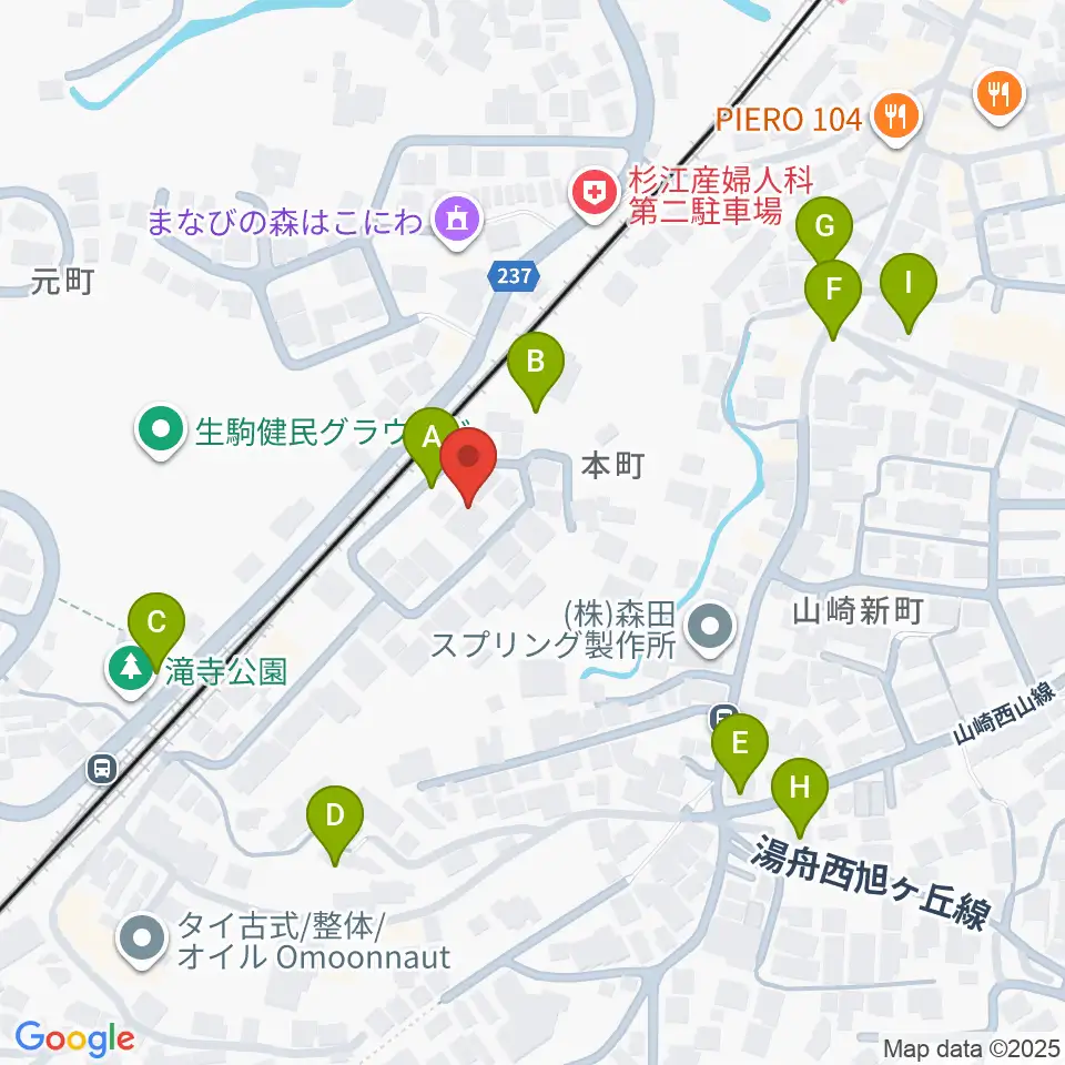 FIVE PENNIES周辺の駐車場・コインパーキング一覧地図