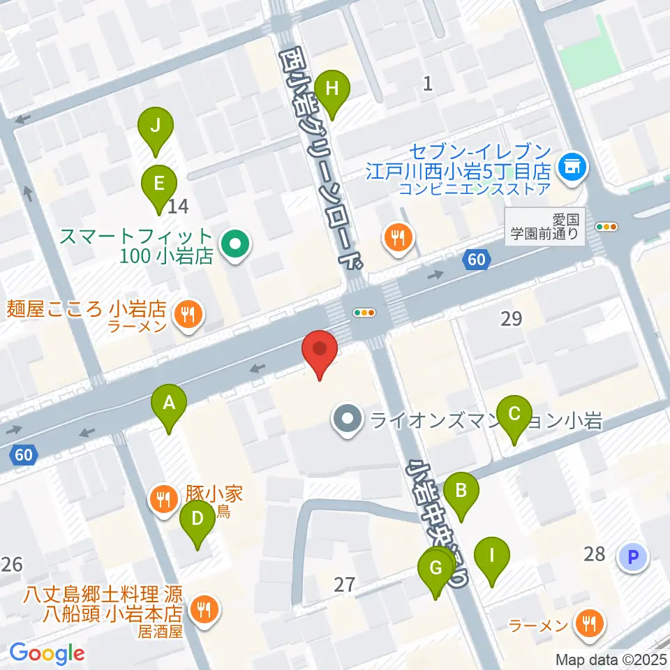 オルフェウスレコーディングスタジオ小岩店周辺の駐車場・コインパーキング一覧地図