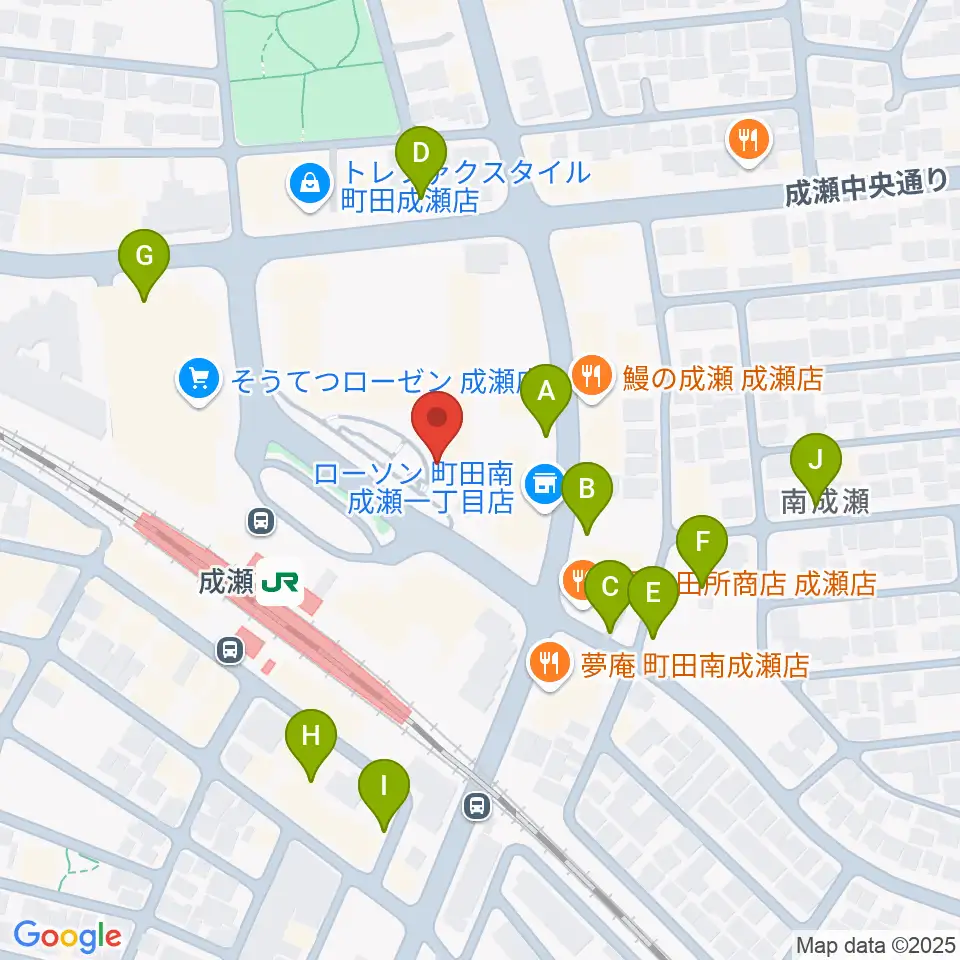 スタジオSOPIC 町田市JR成瀬駅前店周辺の駐車場・コインパーキング一覧地図