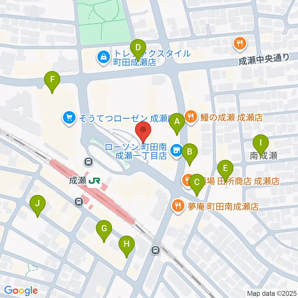スタジオSOPIC 町田市JR成瀬駅前店周辺の駐車場・コインパーキング一覧地図