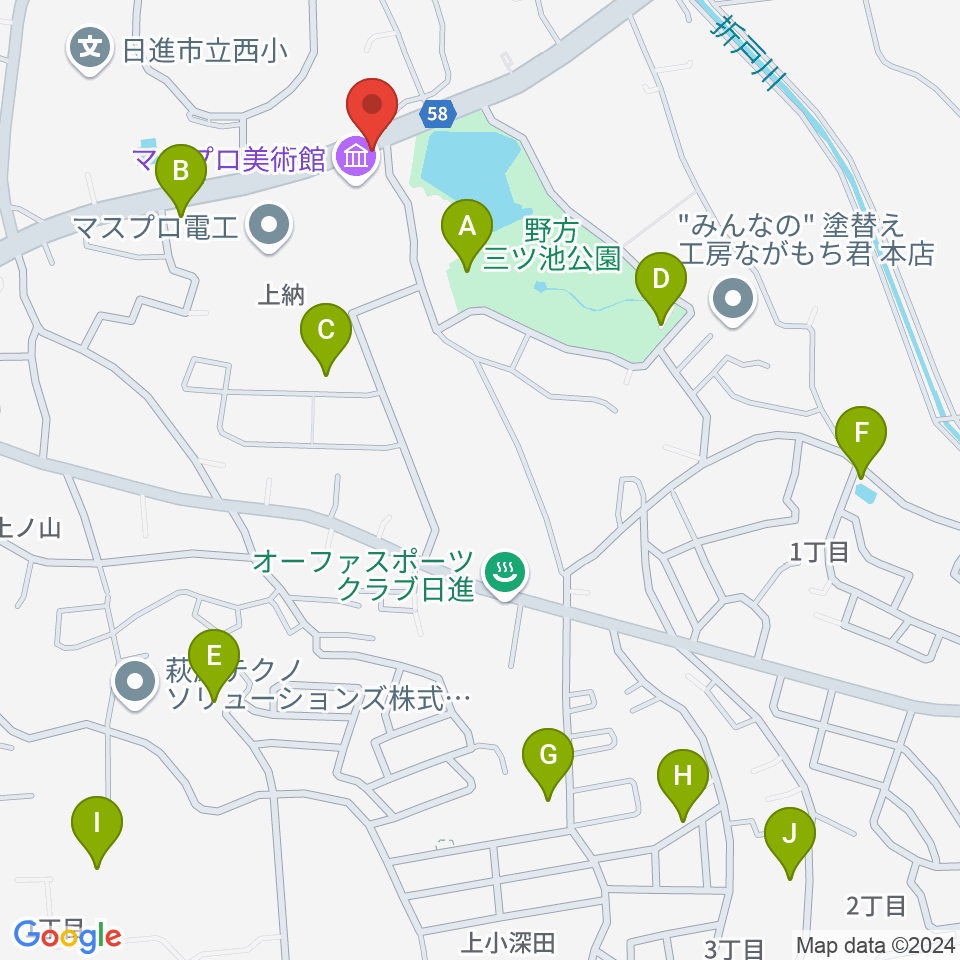 トーンウッドギター工房周辺の駐車場・コインパーキング一覧地図