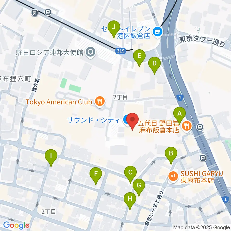 SoundCity サウンドシティ周辺の駐車場・コインパーキング一覧地図