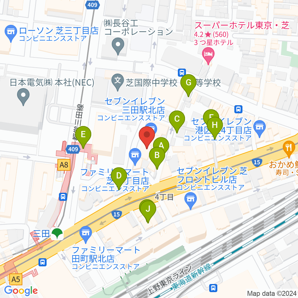 MIT STUDIO周辺の駐車場・コインパーキング一覧地図