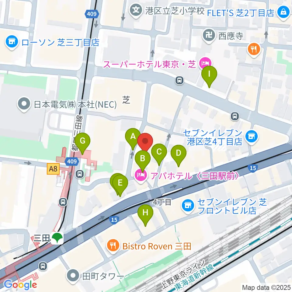 MIT STUDIO周辺の駐車場・コインパーキング一覧地図