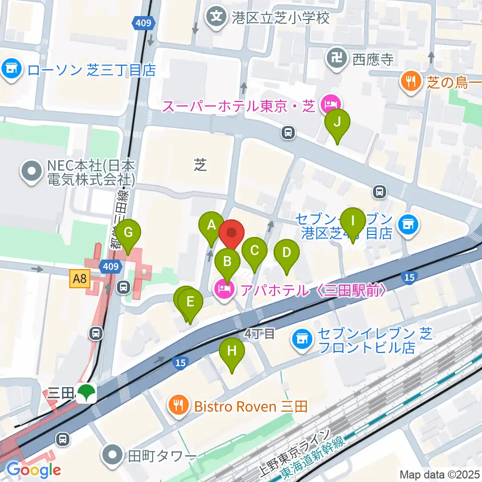 MIT STUDIO周辺の駐車場・コインパーキング一覧地図