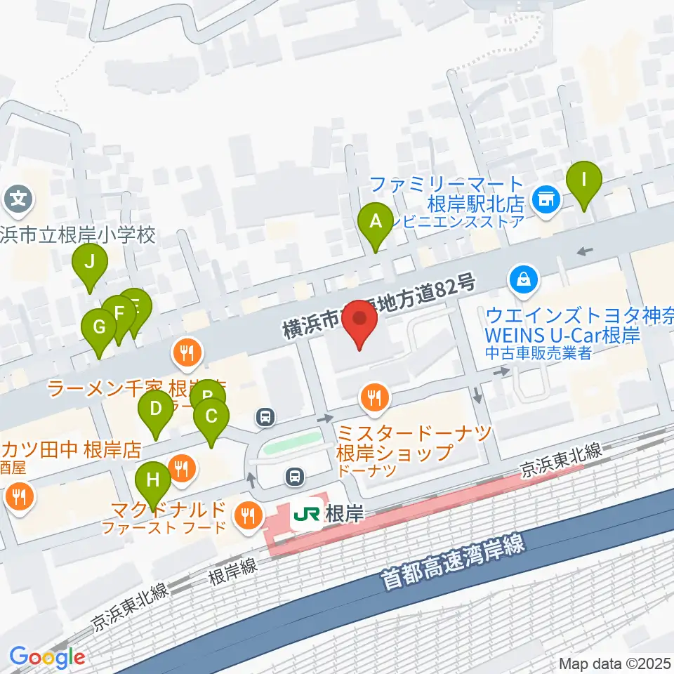 根岸センター ヤマハミュージック周辺の駐車場・コインパーキング一覧地図
