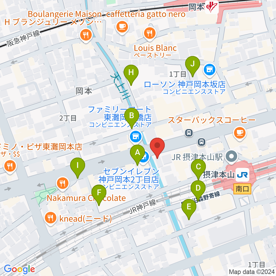 B-West周辺の駐車場・コインパーキング一覧地図