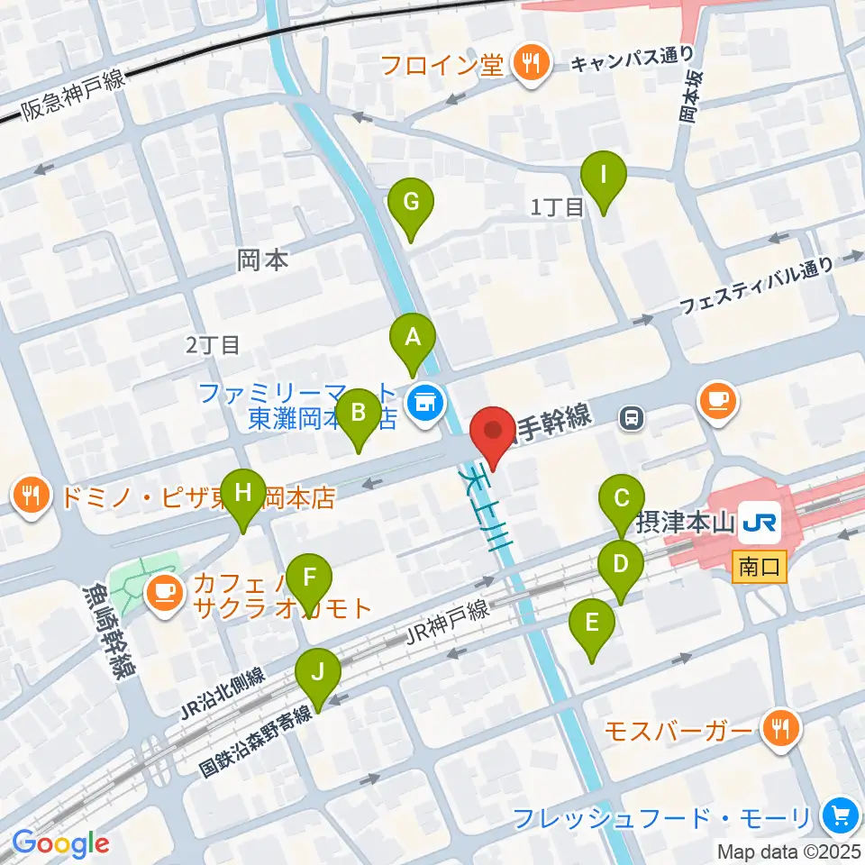 B-West周辺の駐車場・コインパーキング一覧地図