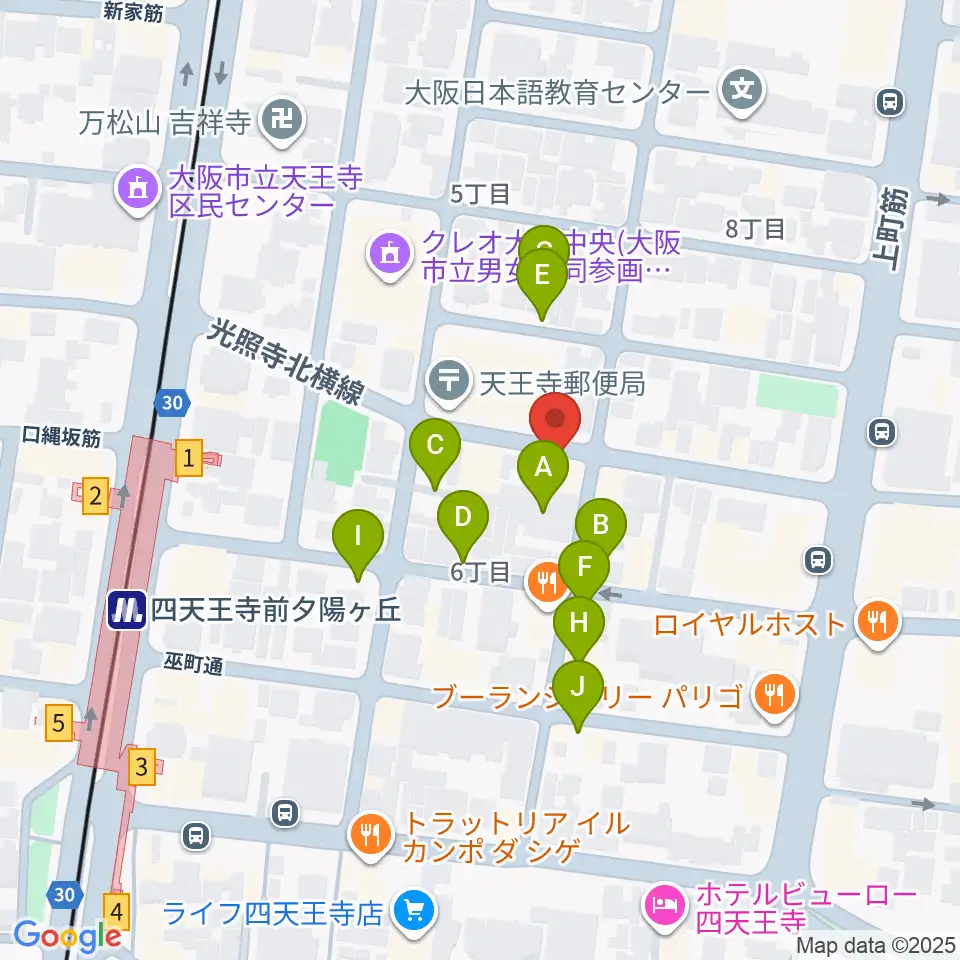プライウッドスタジオ周辺の駐車場・コインパーキング一覧地図