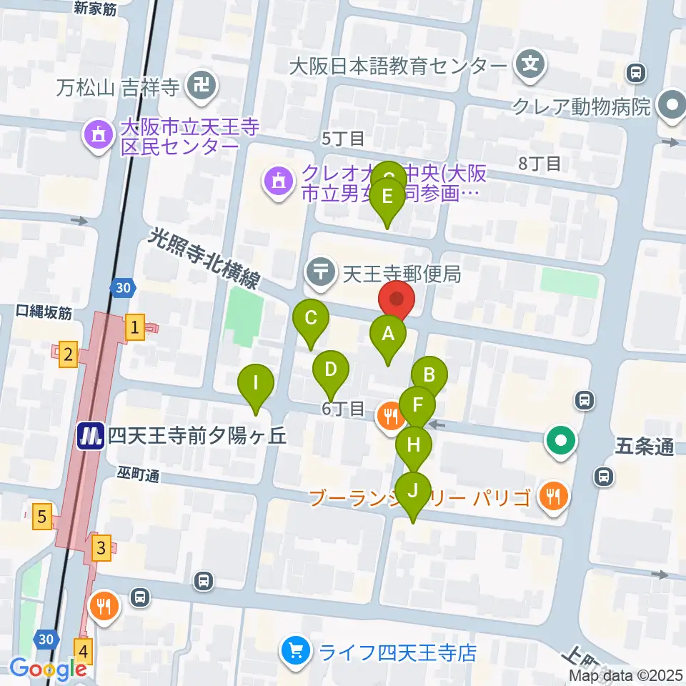 プライウッドスタジオ周辺の駐車場・コインパーキング一覧地図