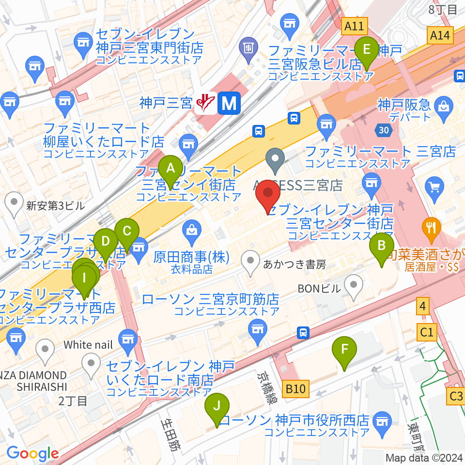 Qsic周辺の駐車場・コインパーキング一覧地図