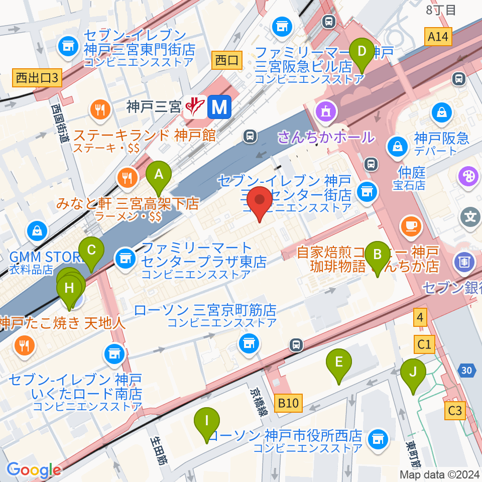 Qsic周辺の駐車場・コインパーキング一覧地図