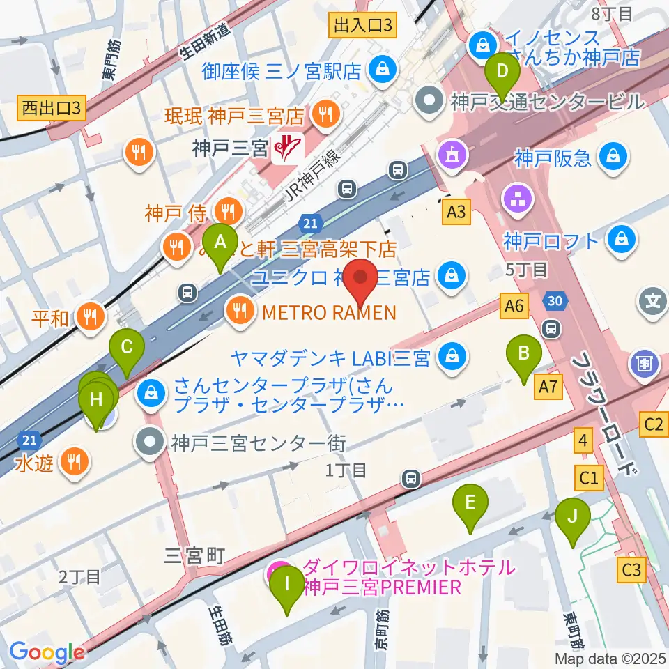 Qsic周辺の駐車場・コインパーキング一覧地図