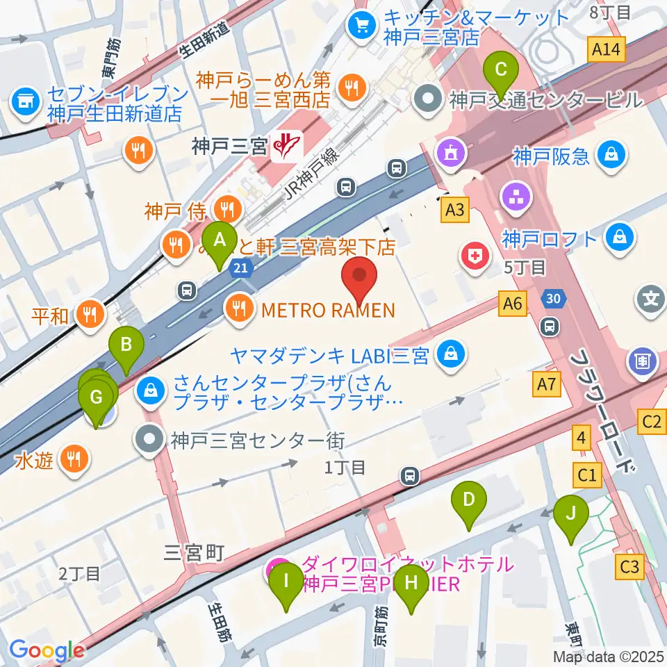Qsic周辺の駐車場・コインパーキング一覧地図