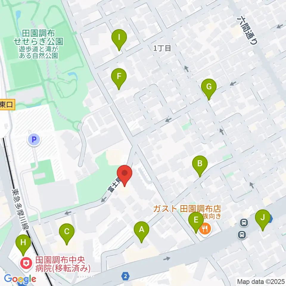 Bottom's Up Guitars周辺の駐車場・コインパーキング一覧地図