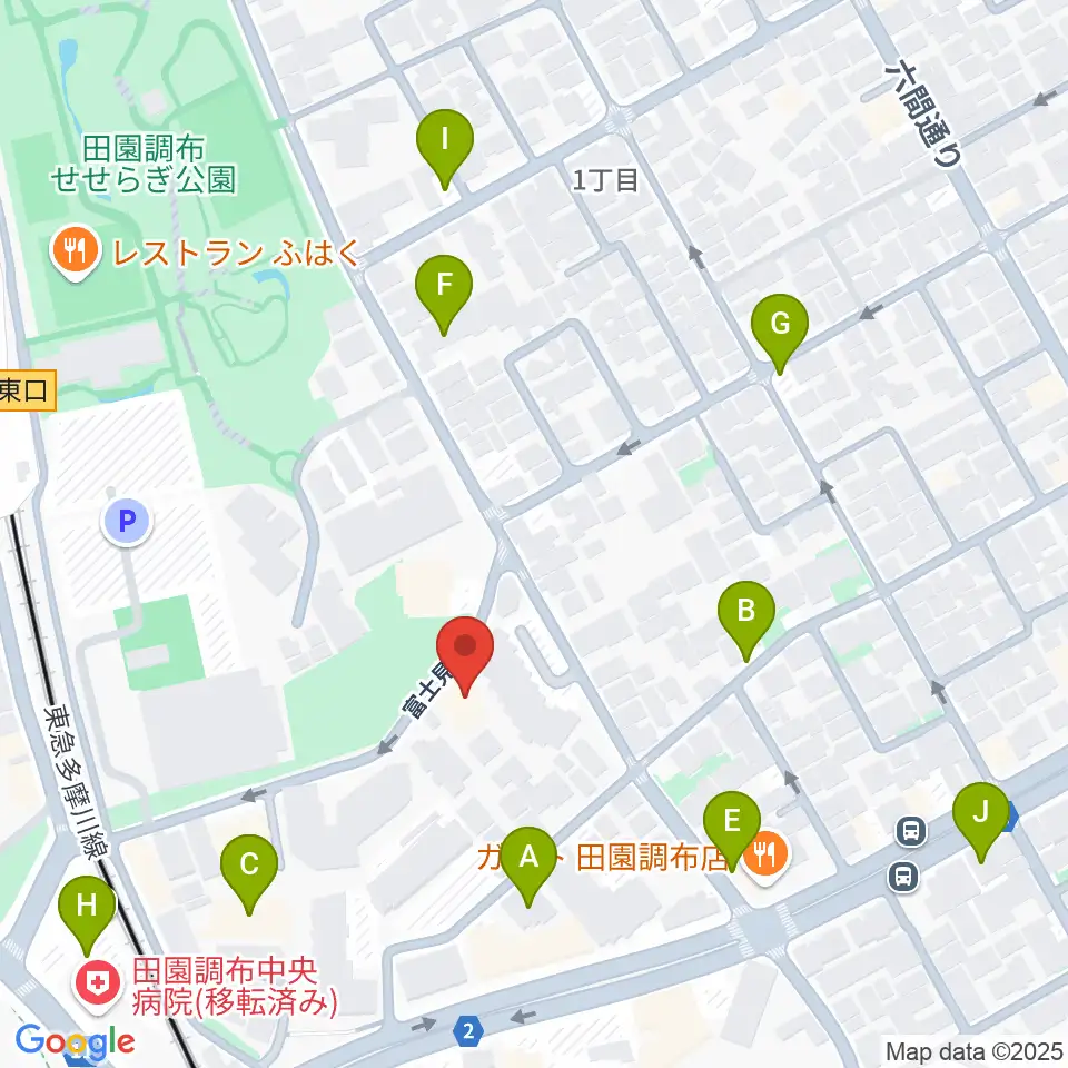Bottom's Up Guitars周辺の駐車場・コインパーキング一覧地図