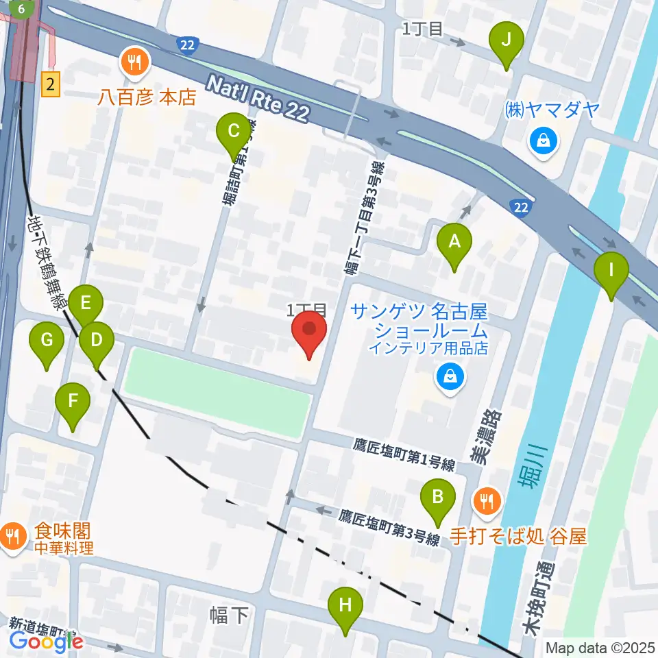 大正琴のナルダン楽器周辺の駐車場・コインパーキング一覧地図