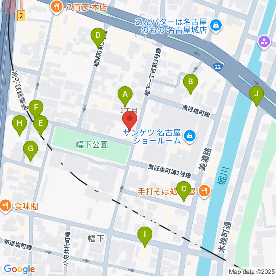 大正琴のナルダン楽器周辺の駐車場・コインパーキング一覧地図