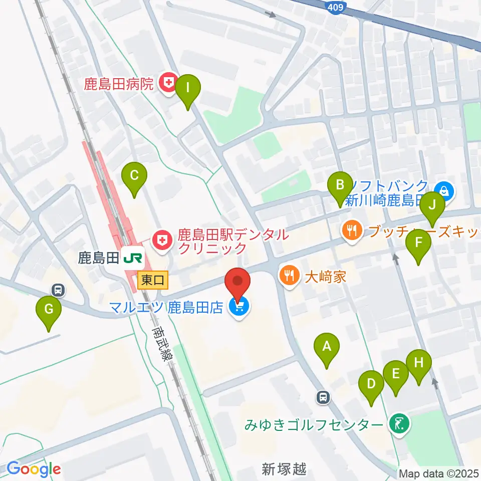 ミュージックスクール新川崎 ヤマハミュージック周辺の駐車場・コインパーキング一覧地図