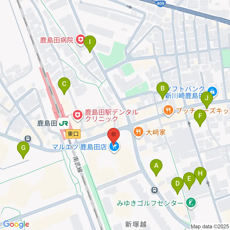 ミュージックスクール新川崎 ヤマハミュージック周辺の駐車場・コインパーキング一覧地図