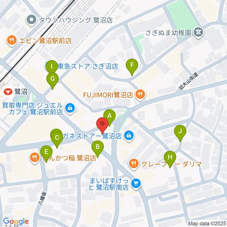 ミュージックスクール鷺沼 ヤマハミュージック周辺の駐車場・コインパーキング一覧地図