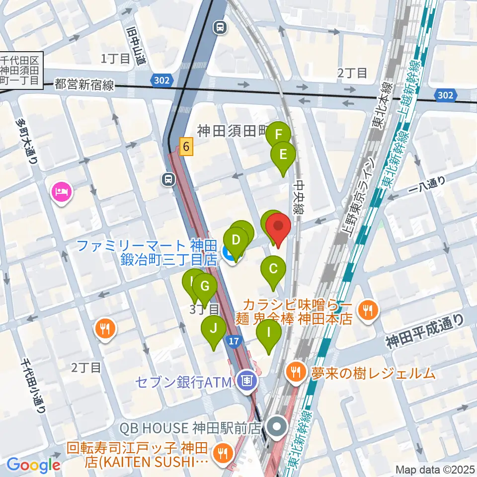 ストラト・クレイジー周辺の駐車場・コインパーキング一覧地図