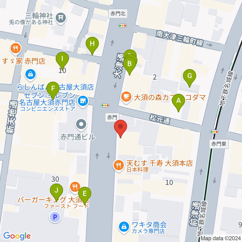 BIGBOSS名古屋周辺の駐車場・コインパーキング一覧地図