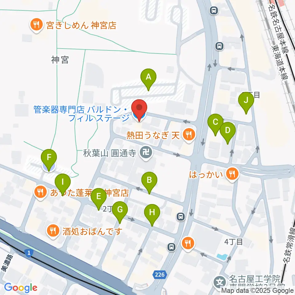バルドン・フィルステージ周辺の駐車場・コインパーキング一覧地図
