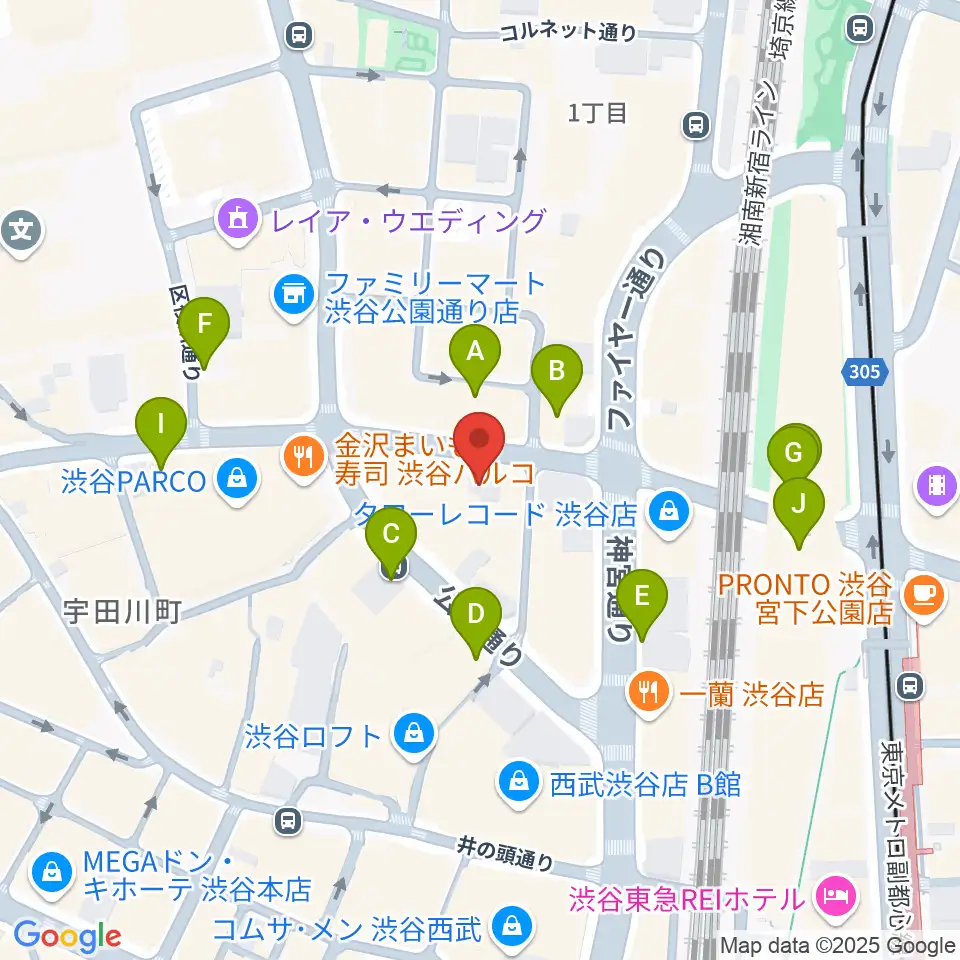ESP渋谷クラフトハウス周辺の駐車場・コインパーキング一覧地図