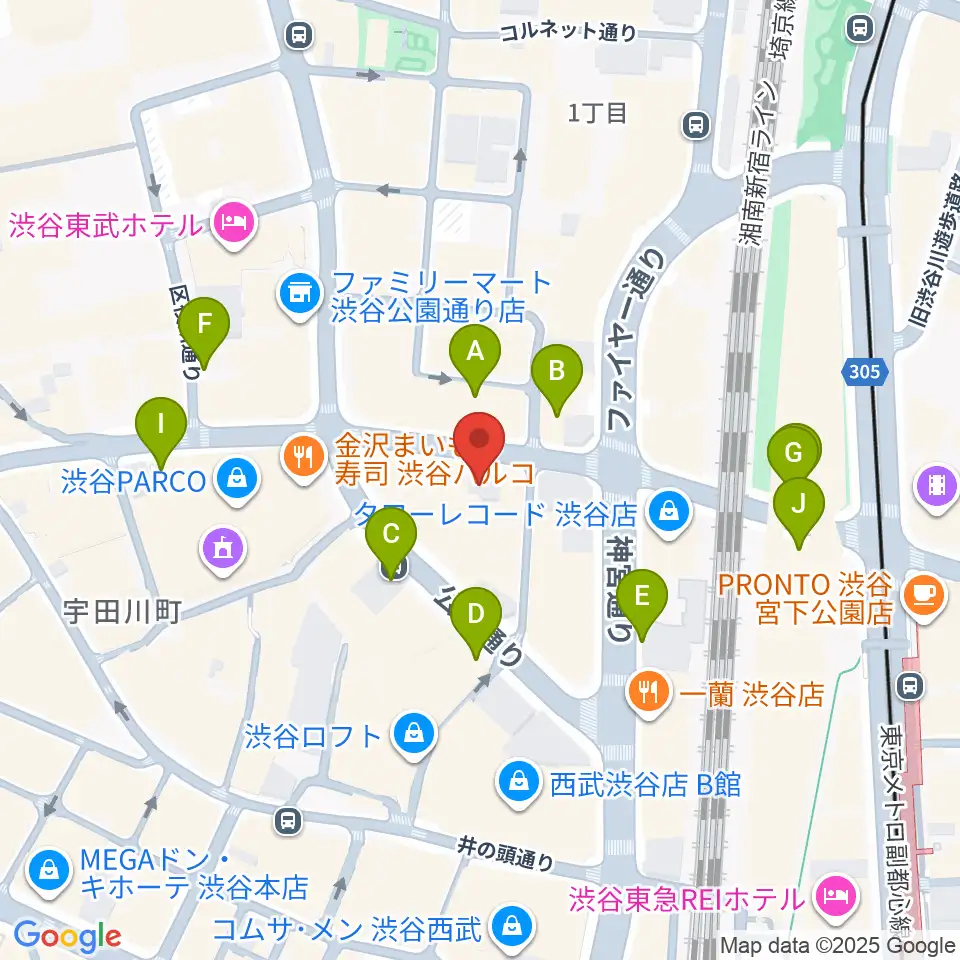 ESP渋谷クラフトハウス周辺の駐車場・コインパーキング一覧地図