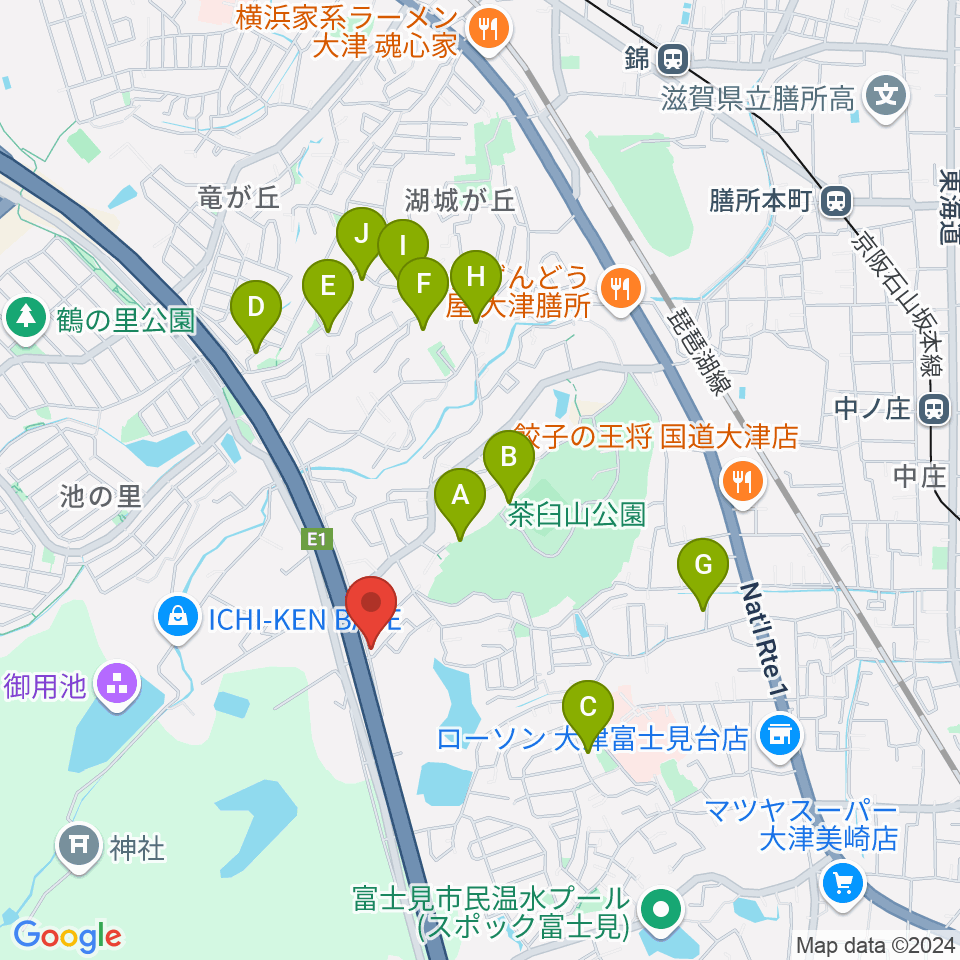 アリヨシミュージックハウス周辺の駐車場・コインパーキング一覧地図