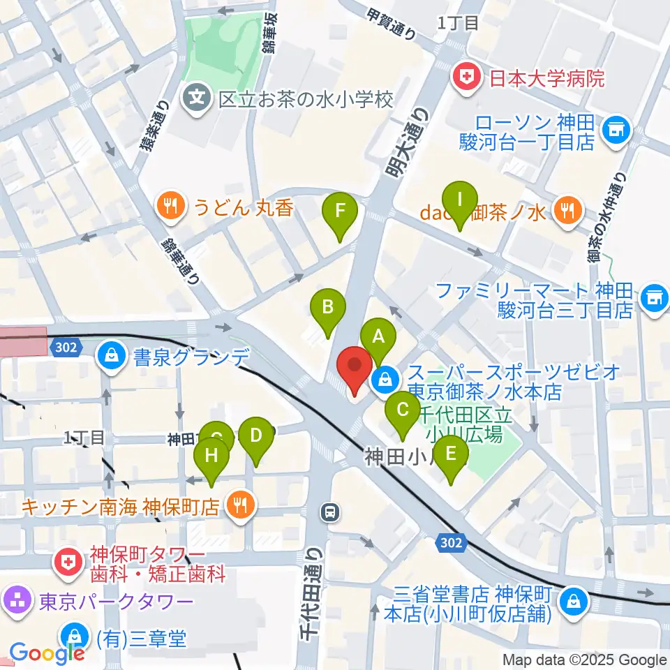 クロサワ楽器 G-CLUB TOKYO周辺の駐車場・コインパーキング一覧地図