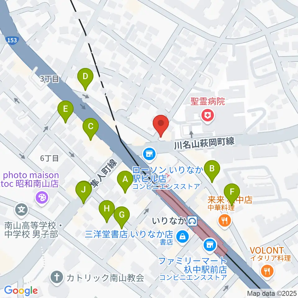 みどり楽器・名古屋周辺の駐車場・コインパーキング一覧地図
