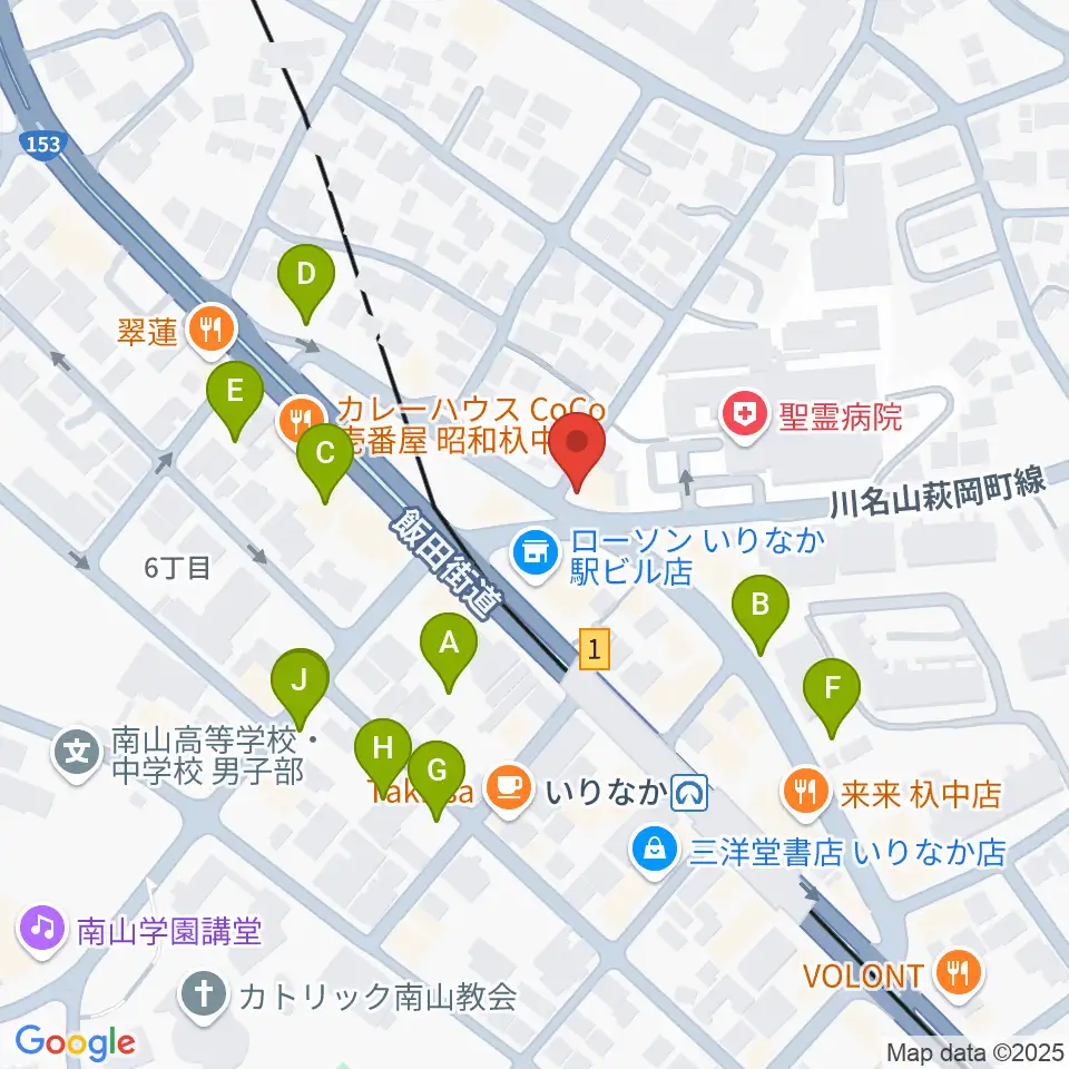 みどり楽器・名古屋周辺の駐車場・コインパーキング一覧地図