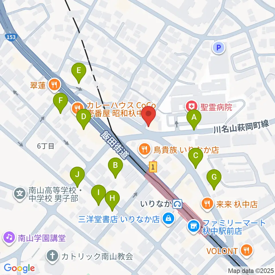 みどり楽器・名古屋周辺の駐車場・コインパーキング一覧地図