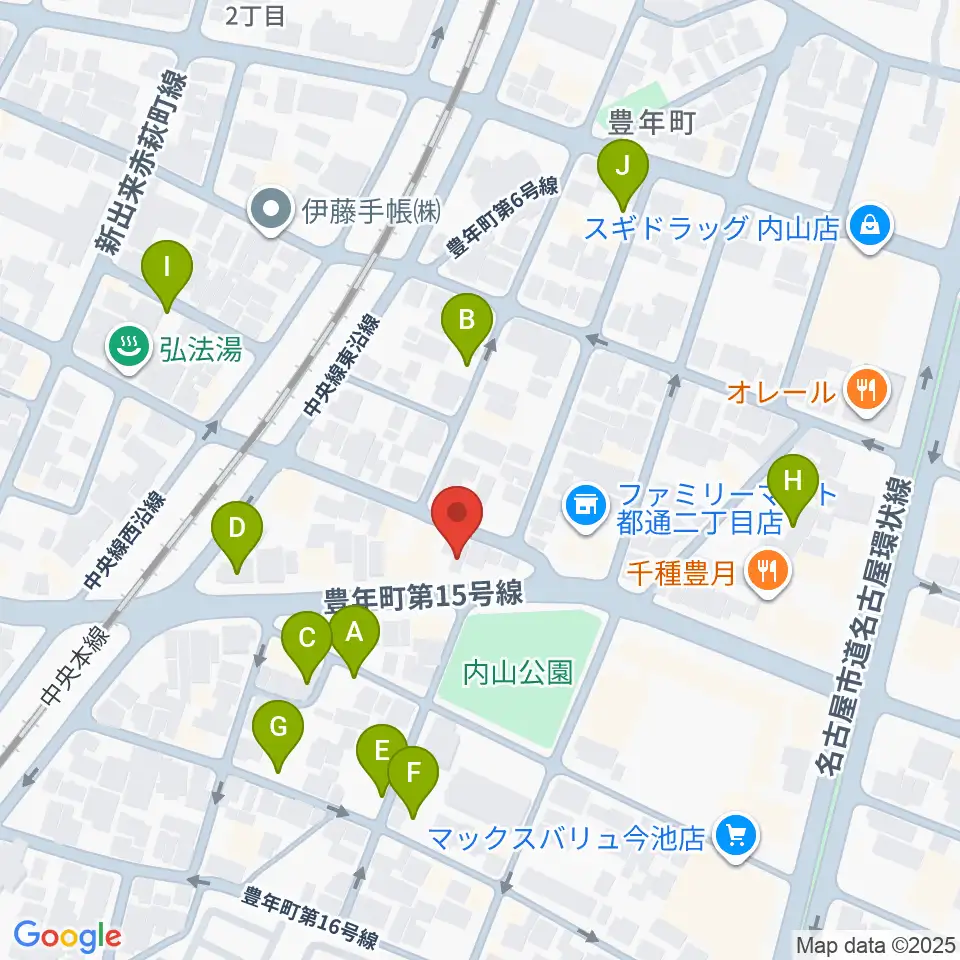 植村楽器周辺の駐車場・コインパーキング一覧地図