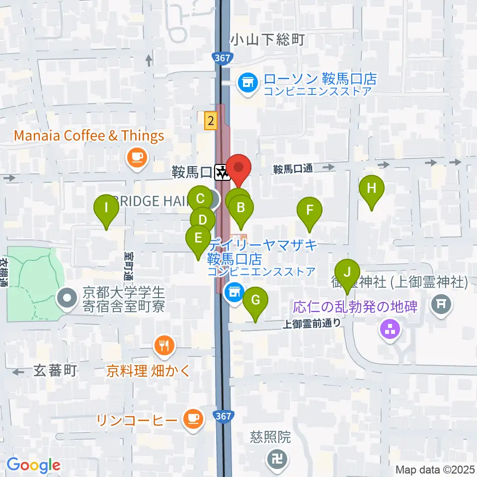 一木楽器周辺の駐車場・コインパーキング一覧地図