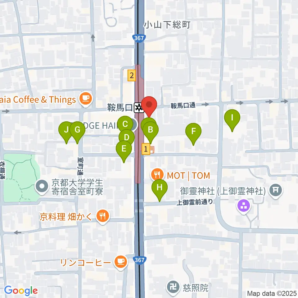一木楽器周辺の駐車場・コインパーキング一覧地図